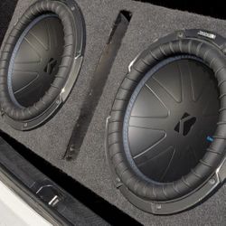 2 12" Kicker Comp Q Subwoofers 