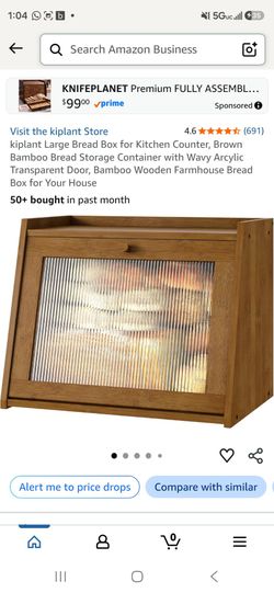 Bamboo bread box