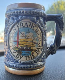 Vintage 1960s San Francisco Souvenir Beer Stein Mug - Japan