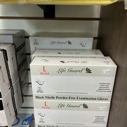 Large Black Nitrile Gloves 100 Count Per Box. Financing Available NO INTEREST ✅ 