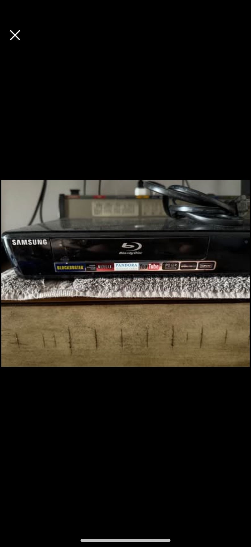 Samsung BD-P3 Blu-Ray Disc Player, New remote, w Cables:-HDMI, Optical Audio, AV Out & 7.1CH Analog Audio Out. Tested!!!😎