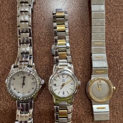 Guess, ESQ Swiss, and Seiko Watch 