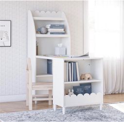 Cloud Kids Desk with shelves