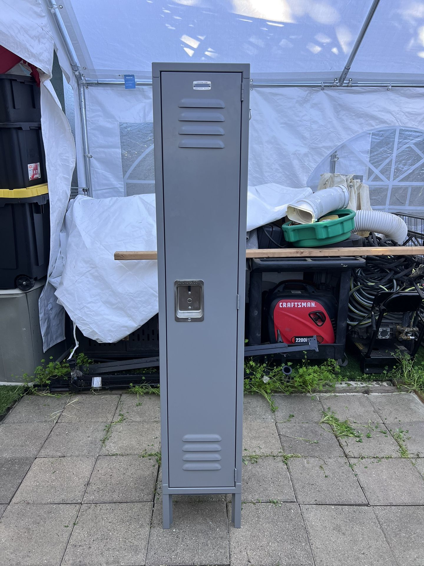 Metal locker, school locker, break room locker, single locker