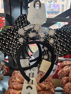 Disney Minnie Mouse Ears Headband Rhinestone Stars