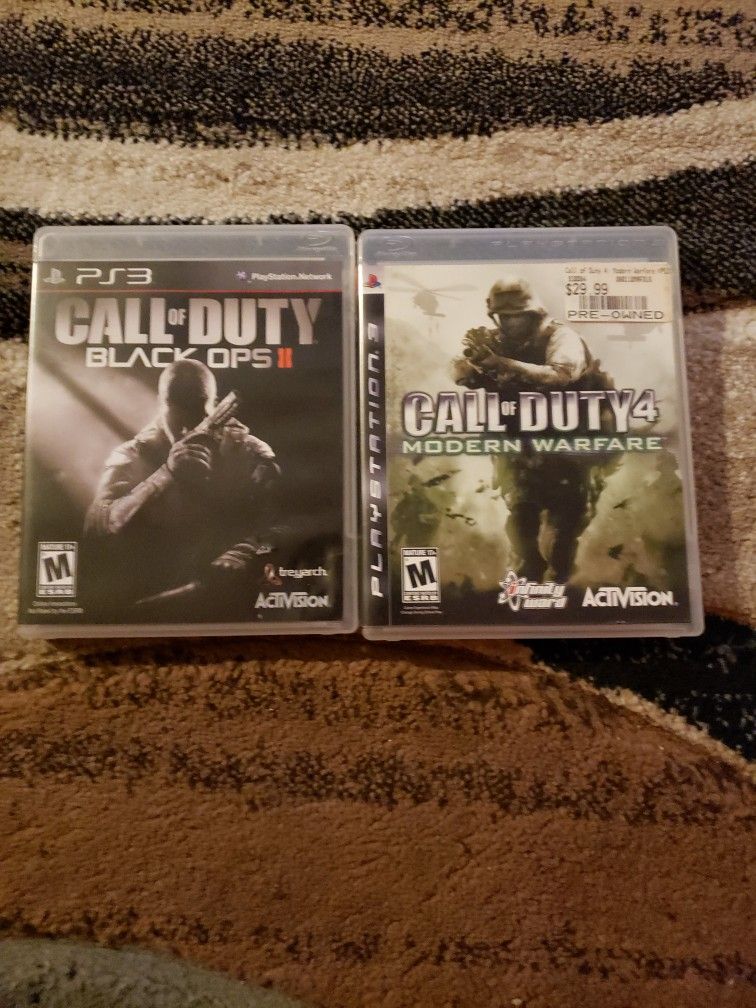 (2)2 Call Of Duty Ps3 Video Games