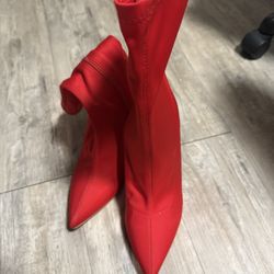 Size 10 Red Heeled Boots