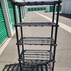 Rubbermaid 5 Shelf Plastic Shelving 36x18x70