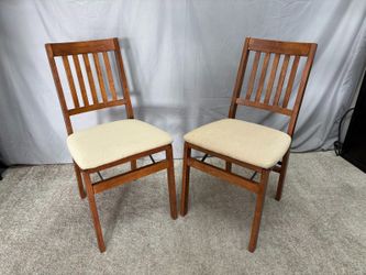 STAKMORE Arts & Crafts Wood Folding Chair (Set of 2)