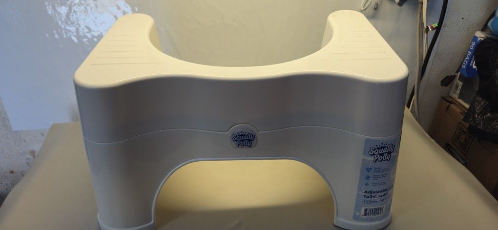  Toilet Stool - Adjustable 2.0, Convertible to 7" or 9" Height with Removable Topper for Adults and Kids White