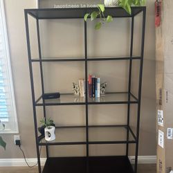 Like New Glass Shelving Unit