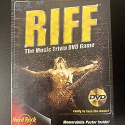 RIFF: The Music Trivia DVD Game BRAND NEW SEALED - Memorabilia Poster Included