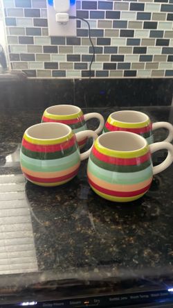 World Market Mugs-Set of 4
