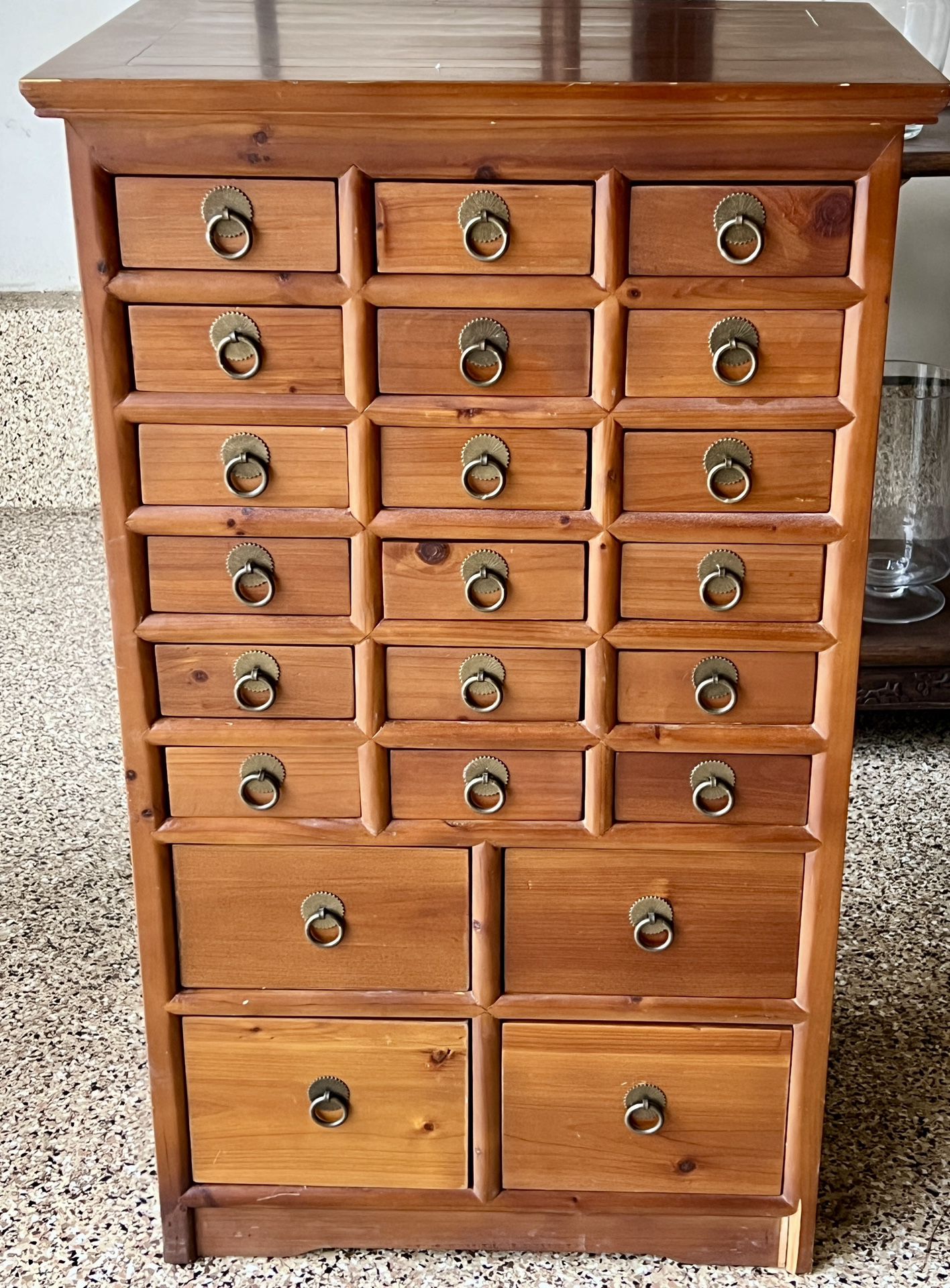 Vintage Apothecary Cabinet With Drawers 