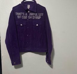 ALOCS PURPLE COUDUROY JACKET