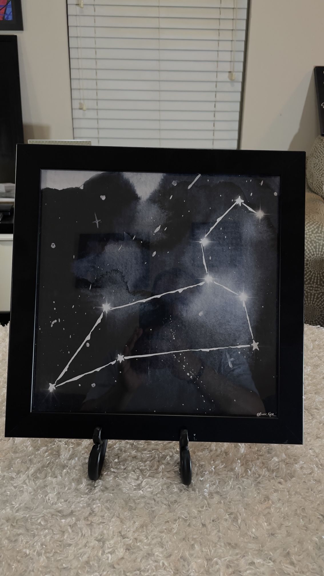 Original " Leo Constellation "high quality art print by Oliver Gal.Signed COA.