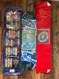 Santa Cruz x Pokémon Blastoise Skateboard Deck