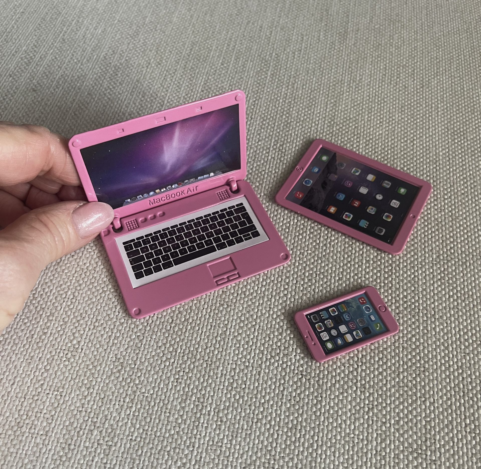 Toy Pink Medal Laptop, iPad And Phone Set