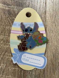 DLR 2006 Easter STITCH Eating Chocolate Rabbit Disney Pin 45642