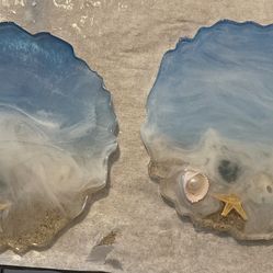 Resin Coasters Set Of 2 (handmade)