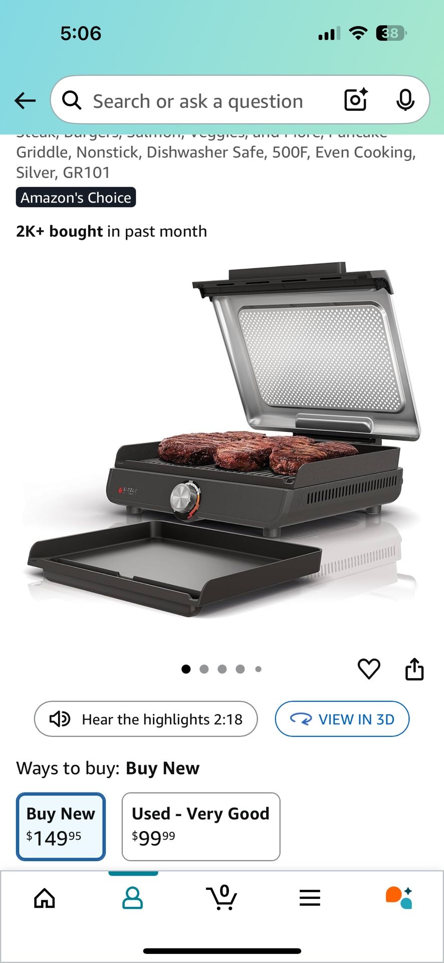 Ninja Indoor Griddle & Grill