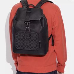 Coach Backpack Leather Signature C9864 Sullivan
