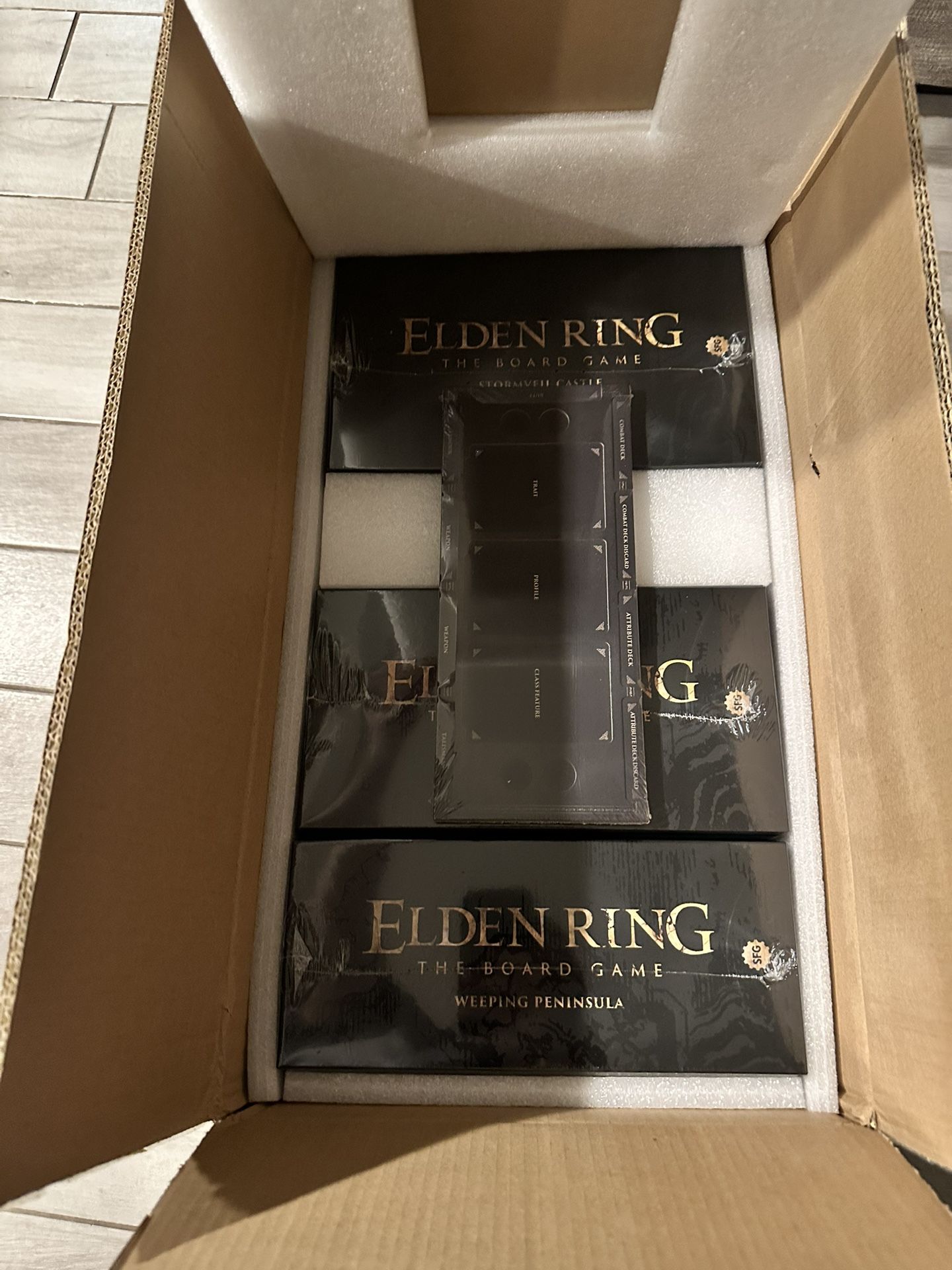 Elden Ring board Game Brand New, Kickstarter Pledge + Add On