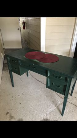 Solid wood antique desk/ sewing table
