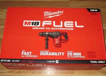 Milwaukee M18 FUEL 18V 1-9/16” SDS-Max Rotary Hammer – Tool Only