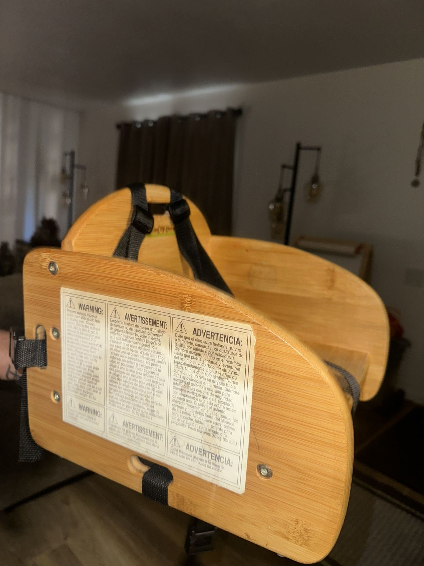 Kids High Chair Wood 