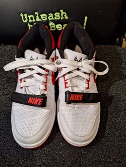 PRE-OWNED: Nike Air Alpha Force 88 x Billie Eilish White Red DZ6763-101 Men’s Sz 5/Women's Sz 6.5