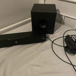 Razer Leviathan V2 Gaming Soundbar with Dedicated Subwoofer Single Speaker THX