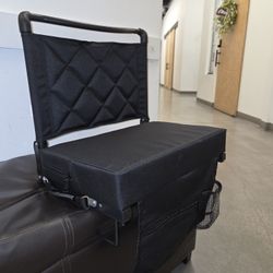 Bleacher Seats with Backs and Cushion Wide, Padded Portable Folding Comfort Stadium Chair