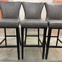 New Leather Grey Chairs 