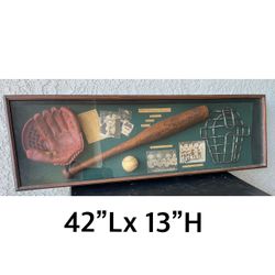 History of Baseball shadow box