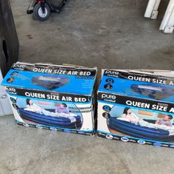 2 Pure Comfort Queen Size Air Beds 
