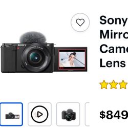 Sony - Alpha ZV-E10 Kit Mirrorless Vlog Camera with 16-50mm Lens - 