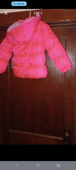 Kids Pink Puffer Jacket with Hood
