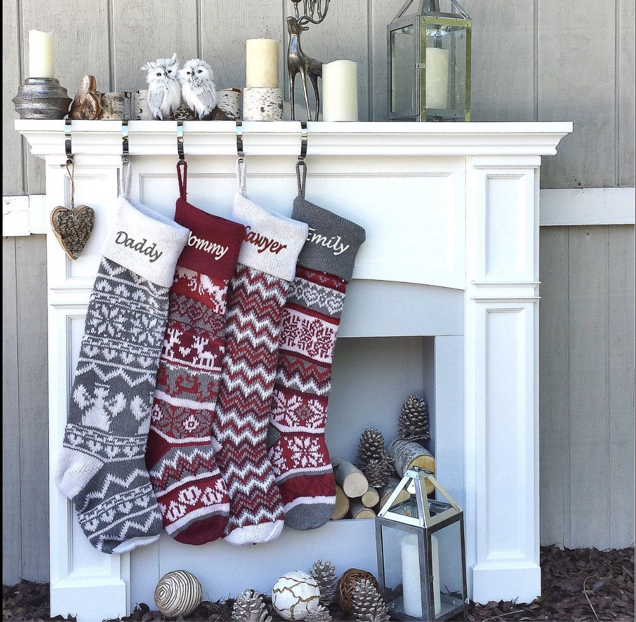 Personalized Large 28" Knitted Christmas Stockings