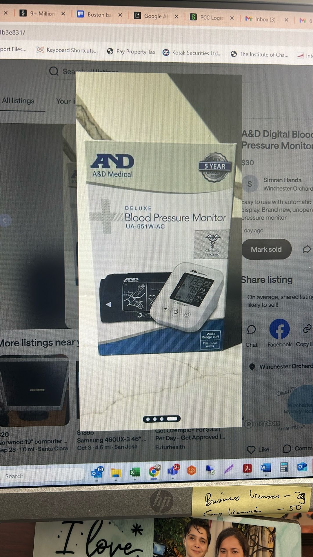 Blood Pressure Monitor Brand New