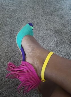 Onlymaker Multicolor Peep Toe Pump