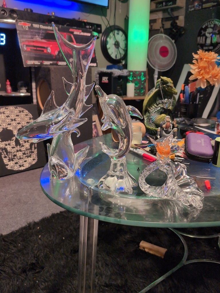 Crystal Shatk And Dolphin, And Hummingbird. $15 For All Three