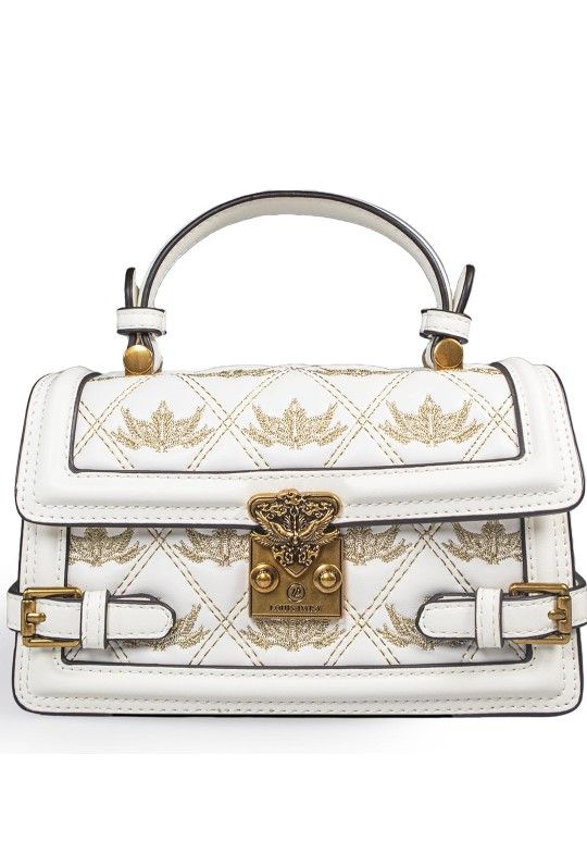 Louis Daisy Shoulder Bag - Hand Bag - Purse - White