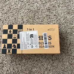 Chess-checkers-backgammon 3 in 1