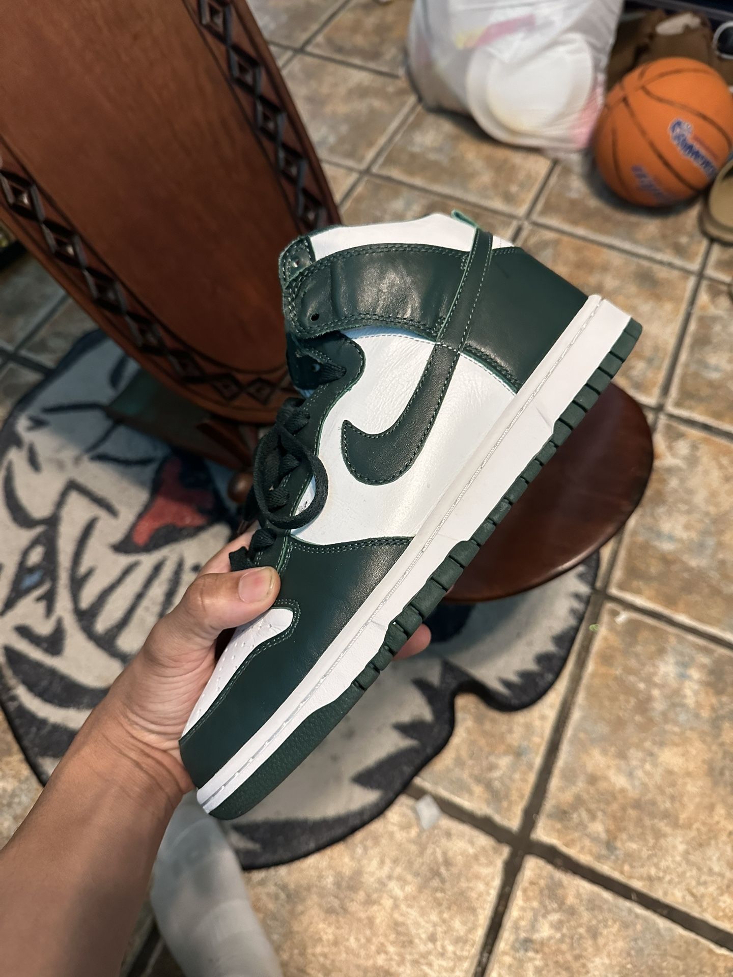 Spartan Green Dunk High Size 11