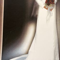 White Satin Wedding Dress