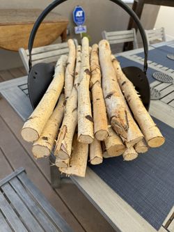 14 Birch Logs For Decoration, Crafts, Etc!