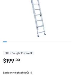 Brand New Warner 16’ Green Ladder Brand New 