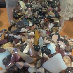 Approximately 2lbs Or More Of Tumbled Stones