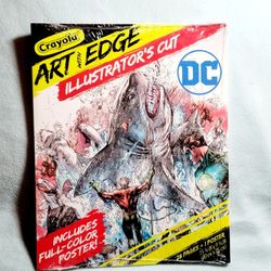Crayola Art With Edge Illustrator's Cut DC Comic Coloring Book 